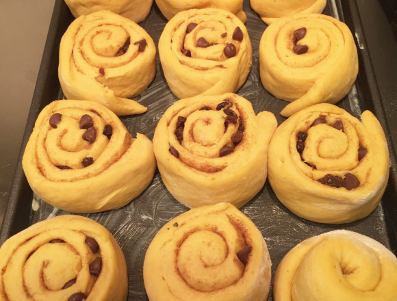 Ginger Pumpkin Sweet Rolls Before Baking