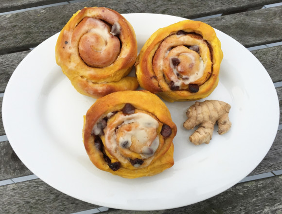 Ginger Pumpkin Sweet Rolls