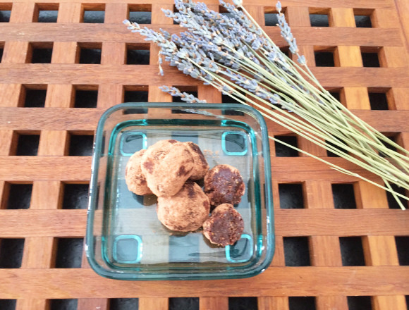 Lavender Almond Truffles on Tray