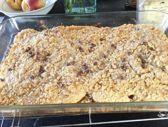 Third Layer — Lavender Peach Coffee Cake