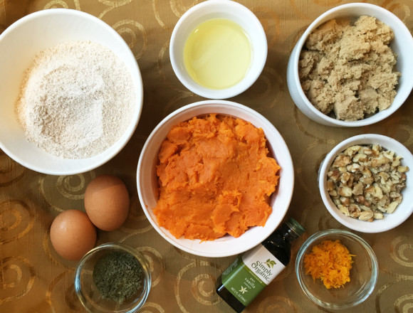 Sage Sweet Potato Bread Ingredients