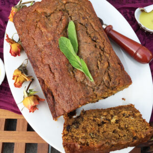 Sage Sweet Potato Bread Sliced