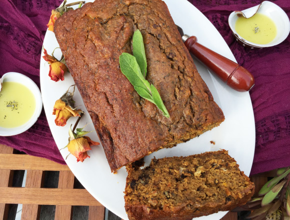 Sage Sweet Potato Bread Sliced