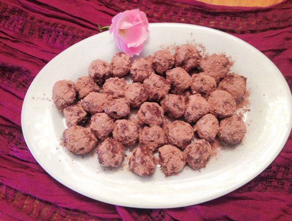 Turmeric Chocolate Nut Truffles