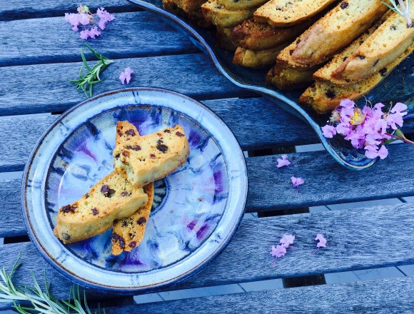 rosemary chocolate chip biscotti