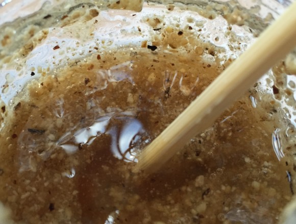 burdock infusing in honey