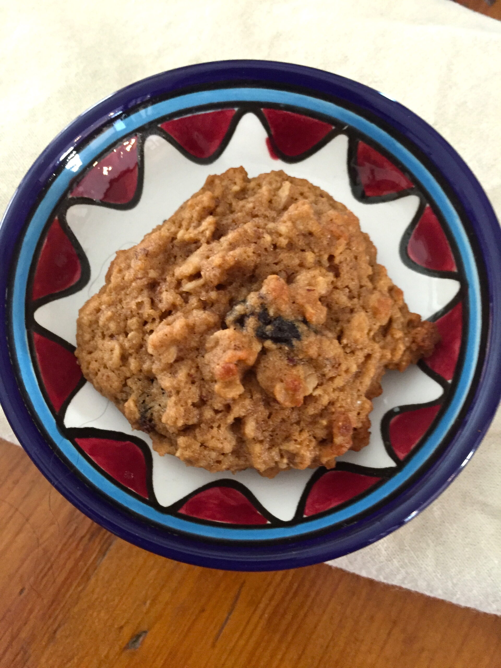 one oatmeal cookie