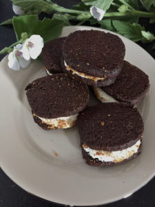 plate of s'more cookies