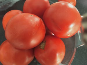 organic NJ garden tomatoes