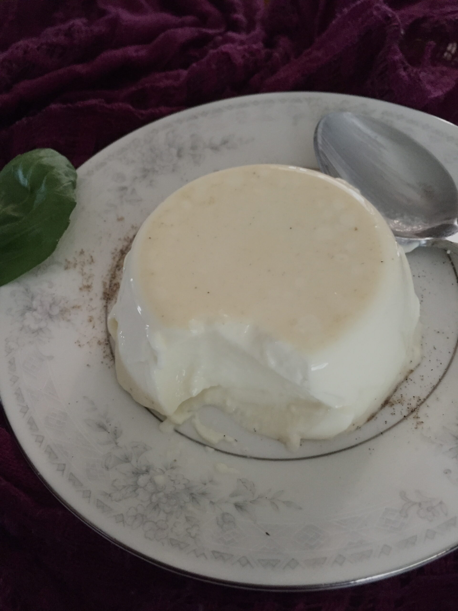 unmolded-panna-cotta