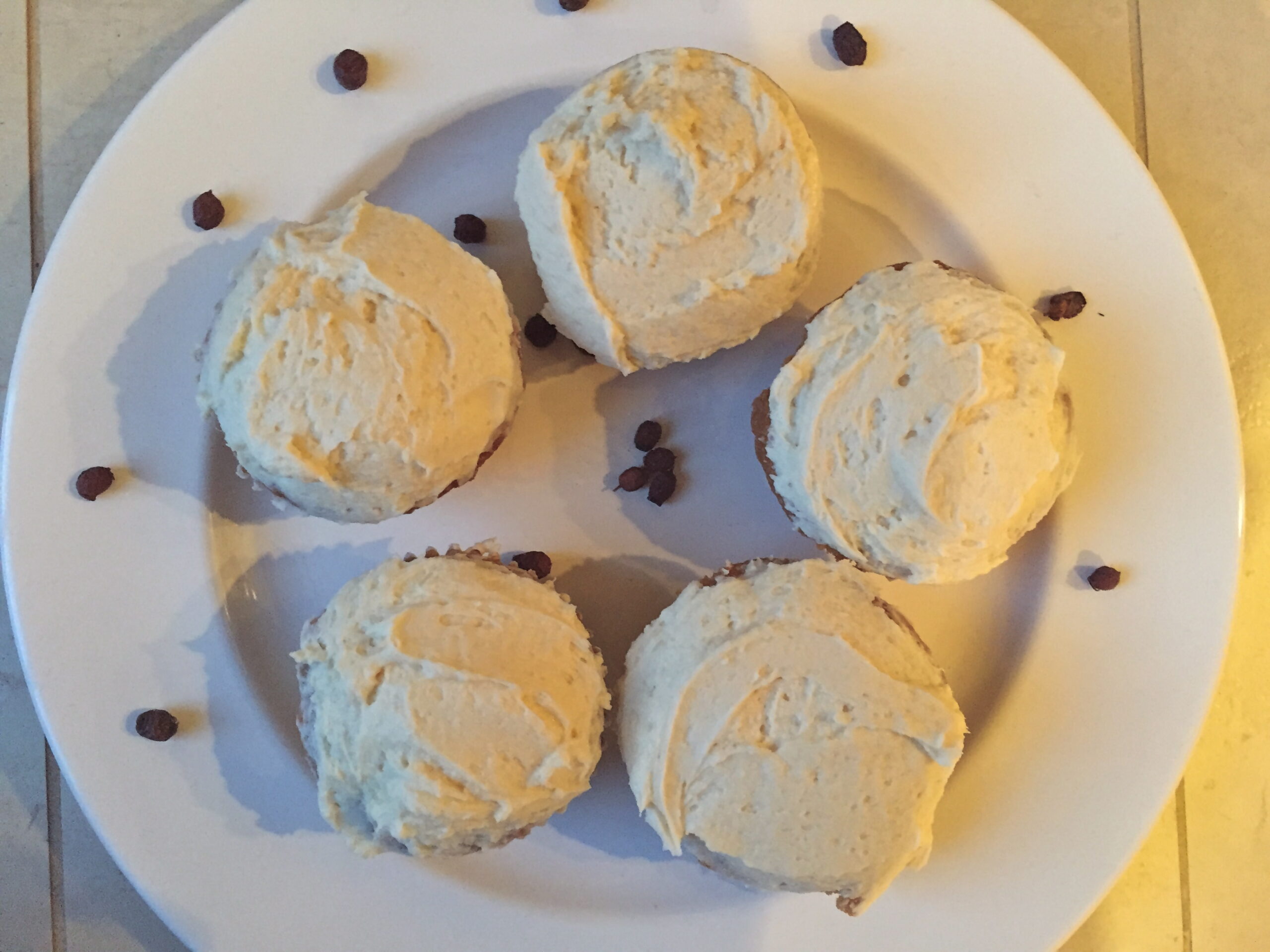 plate of cupcakes