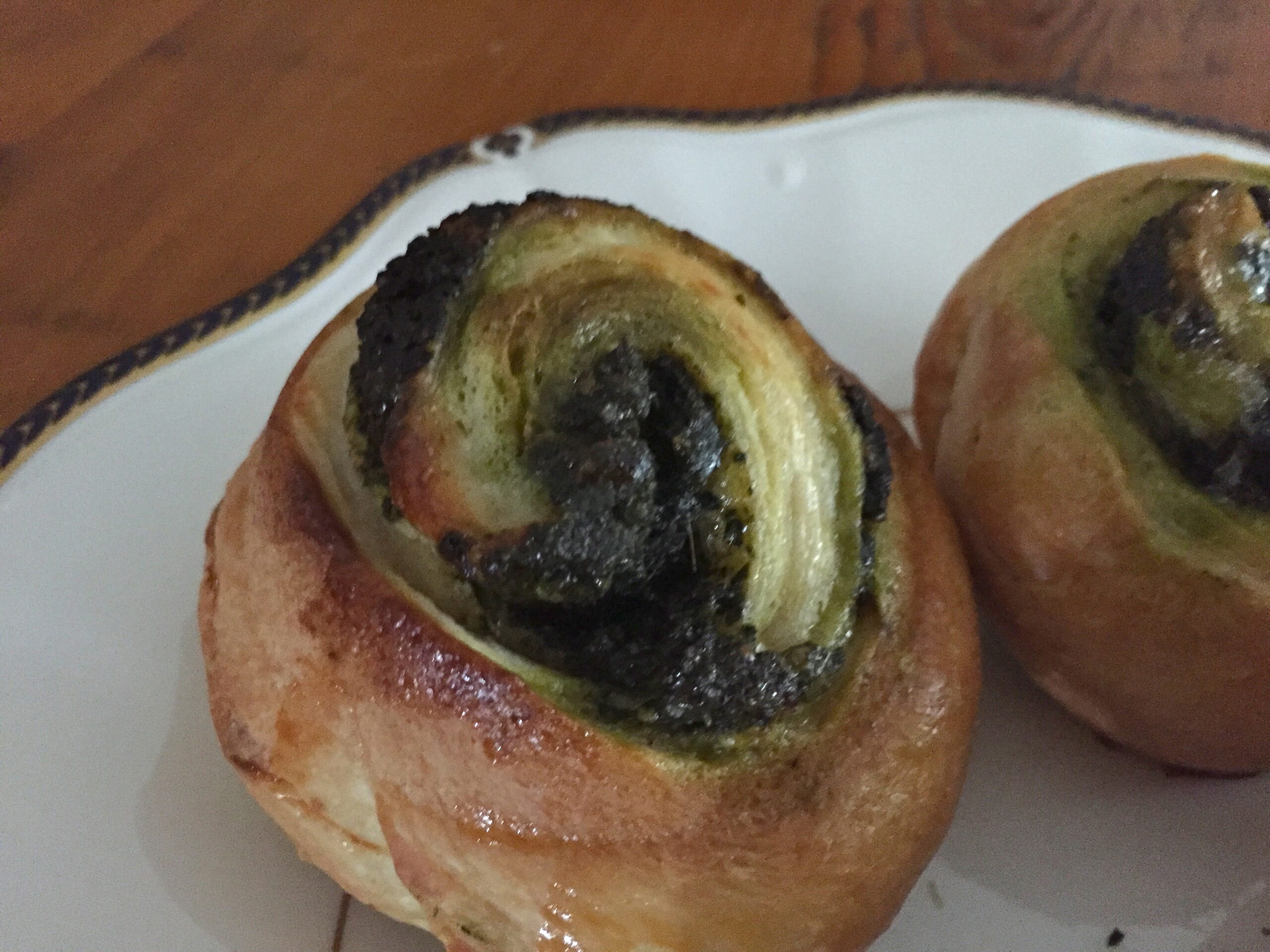 a spiral of nettle pesto