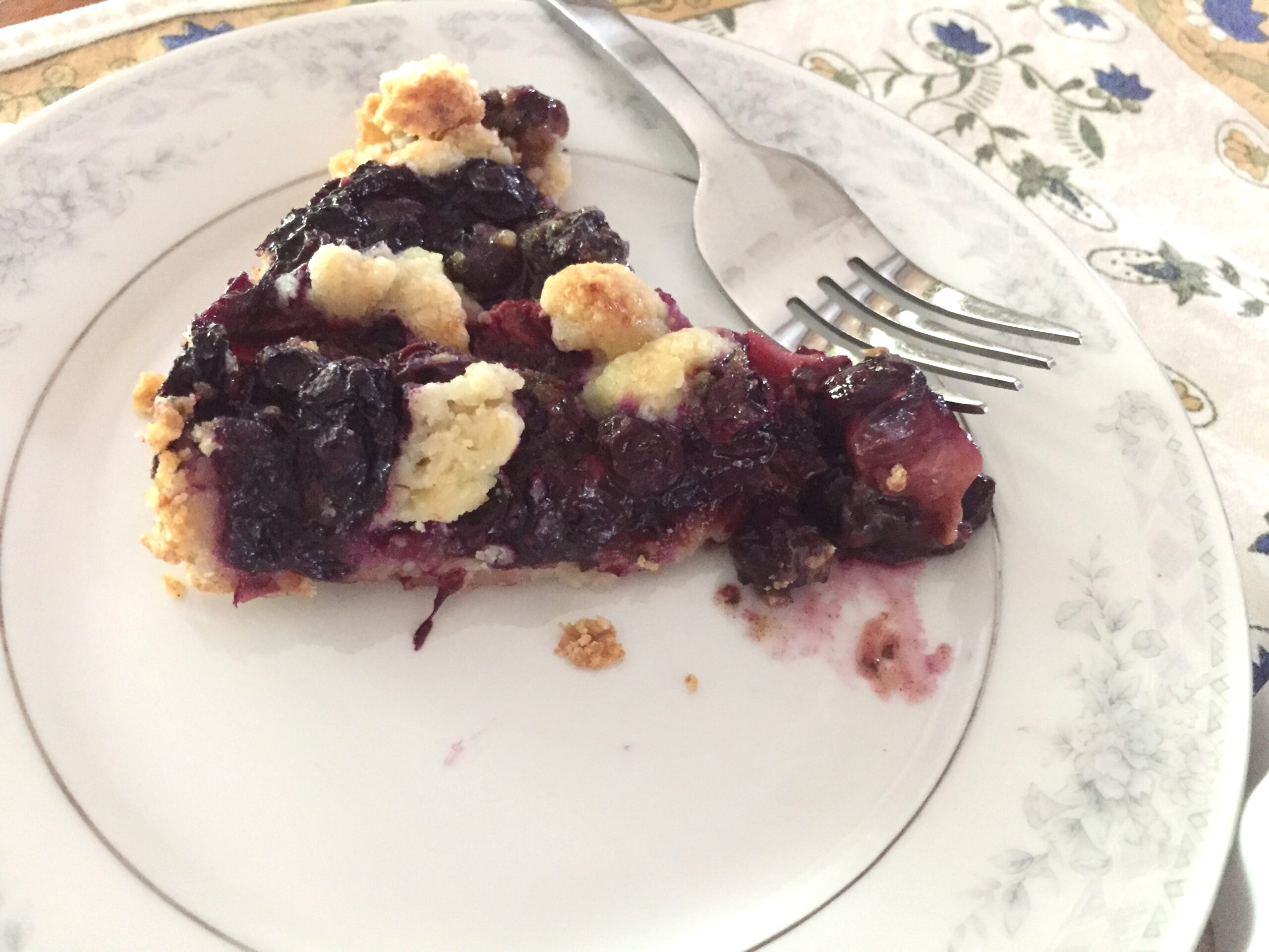 slice of berry tart