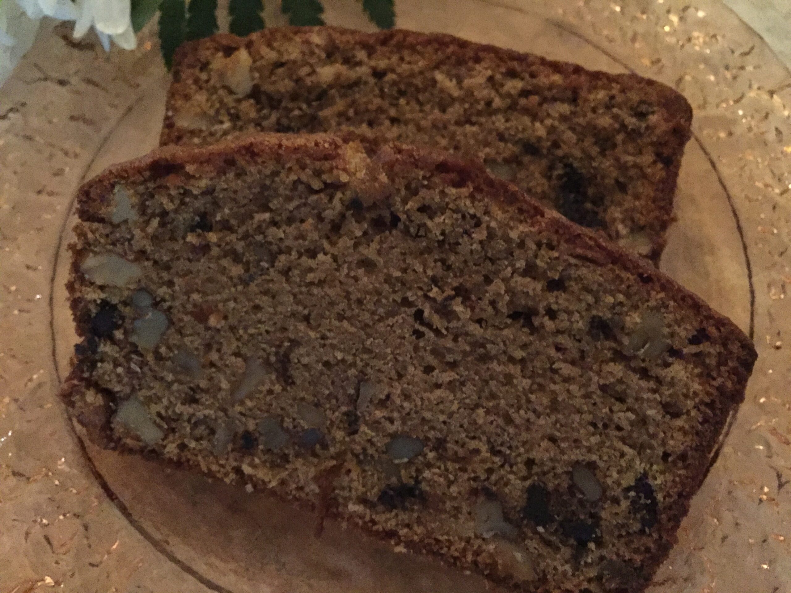 sliced coffee walnut loaf